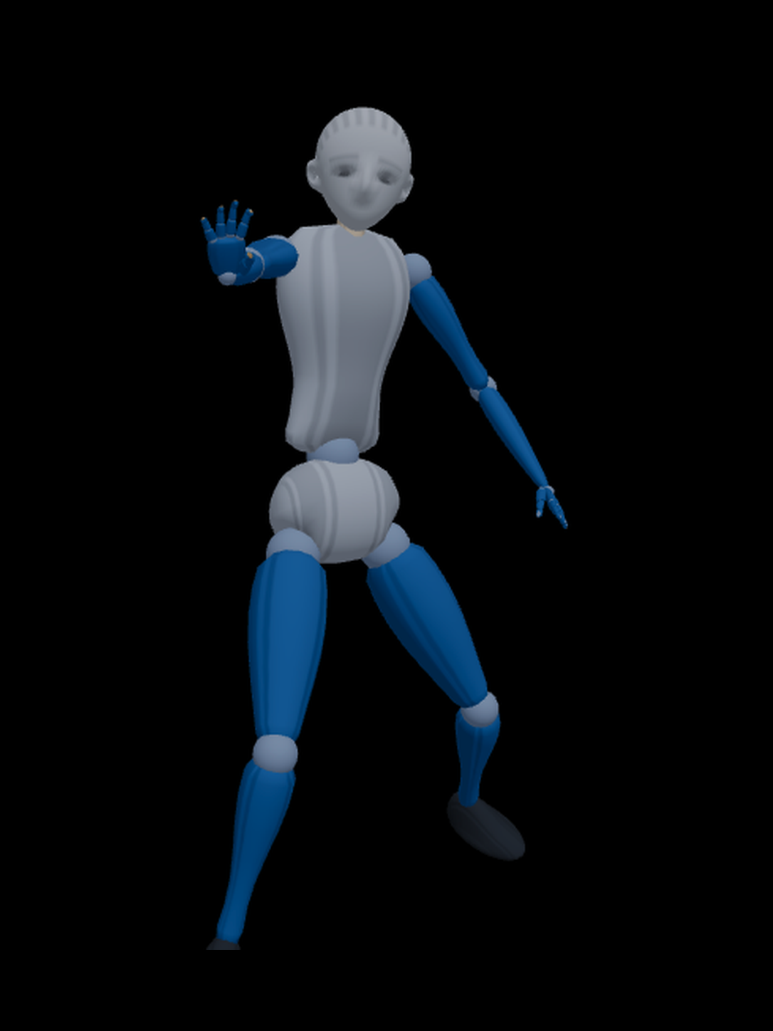 右手前伸控制姿态 3D Pose 人偶